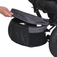 Трехколесный велосипед Turbo Trike MT 1007-2 с ручкой, поворотное сиденье, графитовый фото 11