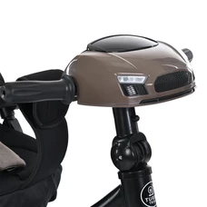 Трехколесный велосипед Turbo Trike MT 1007-5 с ручкой, поворотное сиденье, коричнево-серый фото 53