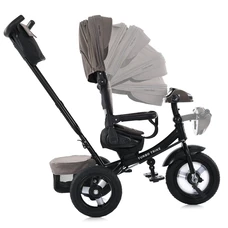 Трехколесный велосипед Turbo Trike MT 1007-5 с ручкой, поворотное сиденье, коричнево-серый фото 21