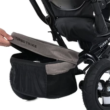 Трехколесный велосипед Turbo Trike MT 1007-5 с ручкой, поворотное сиденье, коричнево-серый фото 71