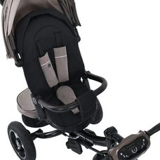 Трехколесный велосипед Turbo Trike MT 1007-5 с ручкой, поворотное сиденье, коричнево-серый фото 86