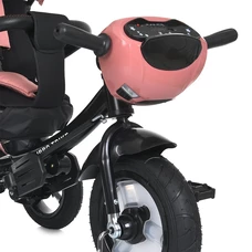 Трехколесный велосипед Turbo Trike MT 1007-7 с ручкой, поворотное сиденье, персиковый фото 63