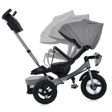 Трехколесный велосипед Turbo Trike MT 1007-8 с ручкой, поворотное сиденье, темно-серый фото 37