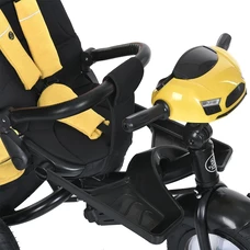 Трехколесный велосипед с ручкой MT 1007-10 Turbo Trike, поворотное сиденье, желтый фото 11