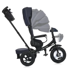 Трехколесный велосипед с ручкой MT 1007-9 Turbo Trike, поворотное сиденье, темно-синий фото 21