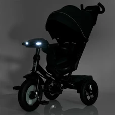 Трехколесный велосипед с ручкой MT 1007-9 Turbo Trike, поворотное сиденье, темно-синий фото 41