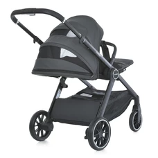 Универсальная коляска 2 в 1 Genesis ME 1126 Asphalt Gray, люлька + прогулочный блок, серая фото 92