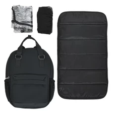 Универсальная коляска 2 в 1 Genesis ME 1126 Jet Black, люлька + прогулочный блок, черная фото 32