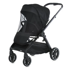 Универсальная коляска 2 в 1 Genesis ME 1126 Jet Black, люлька + прогулочный блок, черная фото 41