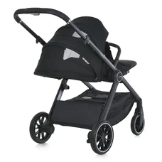 Универсальная коляска 2 в 1 Genesis ME 1126 Jet Black, люлька + прогулочный блок, черная фото 54