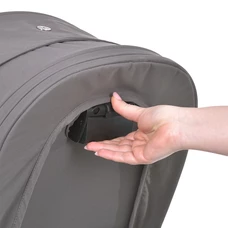 Универсальная коляска 2 в 1 Genesis ME 1126 Taupe Gray, люлька + прогулочный блок, светло-серая фото 18