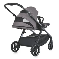 Универсальная коляска 2 в 1 Genesis ME 1126 Taupe Gray, люлька + прогулочный блок, светло-серая фото 54