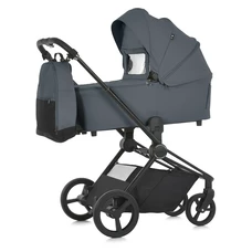 Универсальная коляска ME 1091-1 Rock Gray Persona 2 в 1, люлька + прогулочный блок, серая