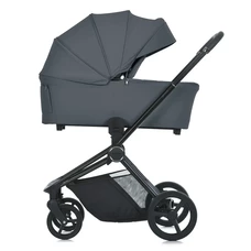 Универсальная коляска ME 1091-1 Rock Gray Persona 2 в 1, люлька + прогулочный блок, серая фото 63