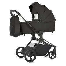 Универсальная коляска ME 1091-1 Total Black Persona 2 в 1, люлька + прогулочный блок, черная