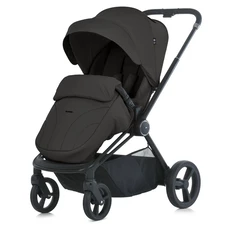 Универсальная коляска ME 1091-1 Total Black Persona 2 в 1, люлька + прогулочный блок, черная фото 54