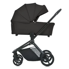 Универсальная коляска ME 1091-1 Total Black Persona 2 в 1, люлька + прогулочный блок, черная фото 63