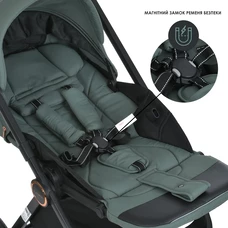 Универсальная коляска 2 в 1 Era ME 1100-1 Khaki Green, люлька, прогулочный блок, зеленая фото 22