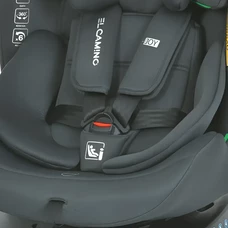 Автокресло El Camino i-Joy ME 1205 Antracite, поворотное 360º, isofix, i-Size R129, темно-серое фото 14
