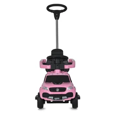 Детская каталка - толокар M 5900 EL-8 розовая, 2 в 1, с родительской ручкой фото 14