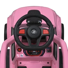 Детская каталка - толокар M 5900 EL-8 розовая, 2 в 1, с родительской ручкой фото 41