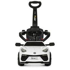 Детский электромобиль каталка - толокар M 3591 L-1 белая, с ручкой фото 37