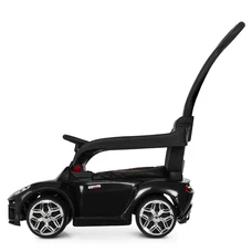 Детский электромобиль каталка - толокар M 3591 L-2 черная, с ручкой фото 41