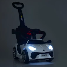 Детский электромобиль каталка - толокар M 3591 L-2 черная, с ручкой фото 63