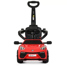 Детский электромобиль каталка - толокар M 3591 L-3 красная, с ручкой фото 21