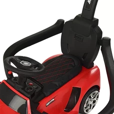 Детский электромобиль каталка - толокар M 3591 L-3 красная, с ручкой фото 71