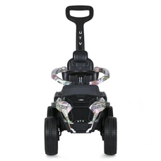 Детская каталка - толокар M 5731 EL-1 с ручкой, 2 в 1, музыка, свет, белая фото 14