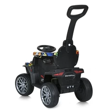 Каталка - толокар M 5731 EL-6 с ручкой, 2 в 1, музыка, свет, желтая фото 21