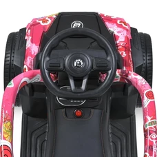Каталка - толокар M 5731 EL-8 с ручкой, 2 в 1, музыка, свет, розовая фото 71