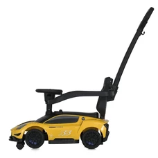 Детская каталка - толокар M 5106-6 желтая, с ручкой, Maserati фото 37