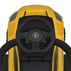 Детская каталка - толокар M 5106-6 желтая, с ручкой, Maserati фото 54