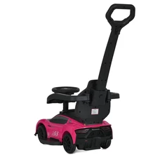 Детская каталка - толокар M 5106-8 розовая, с ручкой, Maserati фото 21