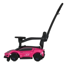 Детская каталка - толокар M 5106-8 розовая, с ручкой, Maserati фото 37