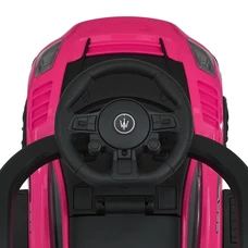 Детская каталка - толокар M 5106-8 розовая, с ручкой, Maserati фото 54