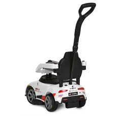 Каталка - толокар M 6129 EL-1 с родительской ручкой, Toyota, белая фото 21