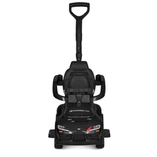 Каталка - толокар M 6129 EL-2 с родительской ручкой, Toyota, черная фото 14