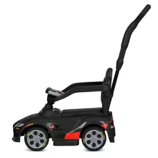 Каталка - толокар M 6129 EL-2 с родительской ручкой, Toyota, черная фото 37