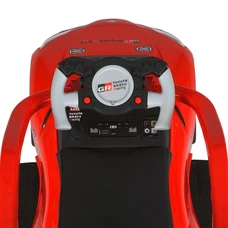 Каталка - толокар M 6129 EL-3 с родительской ручкой, Toyota, красная фото 54