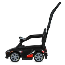 Каталка - толокар электромобиль M 6129 EBLR-2 Toyota черная, родительская ручка, пульт управления фото 21