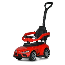 Каталка - толокар электромобиль M 6129 EBLR-3 Toyota красная, родительская ручка, пульт управления