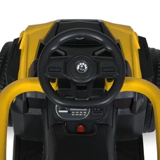 Детская каталка - толокар Bambi M 4802 EL-6 желтая, родительская ручка, музыка, свет фото 71
