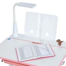 Металлическая парта Bambi M 6136-11 серая, регулируется высота, со стульчиком фото 37