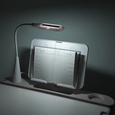 Детская парта Bambi M 5068-11 со стульчиком, регулируется высота, лампа, серая фото 63