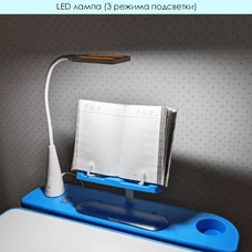 Детская металлическая парта M 4428-4 синяя, со стульчиком, высота регулируется фото 92