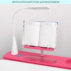 Детская металлическая парта M 4428-8 розовая, со стульчиком, высота регулируется фото 63