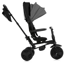 Трехколесный велосипед Turbo Trike MT 1055 Black черный, с ручкой, складной фото 41